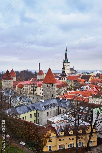 panorama of Tallinn, Estonia, Europe