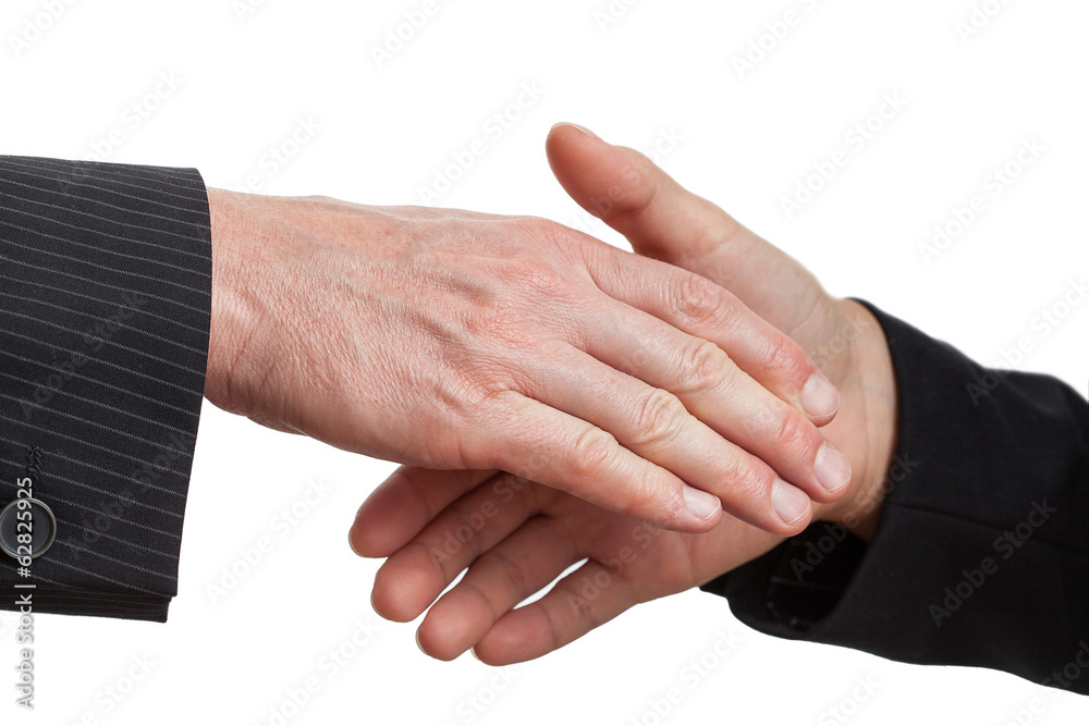 Obraz premium Dominating handshake