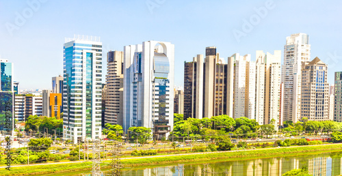 View of Sao Paulo and the river  Brazil