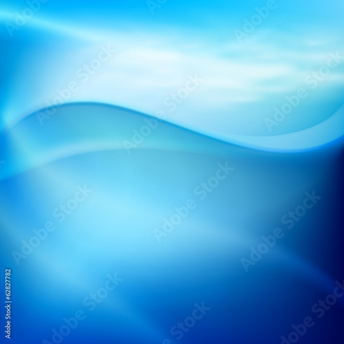 Water wave in sunny day