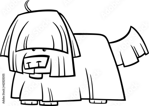 shaggy dog cartoon coloring page