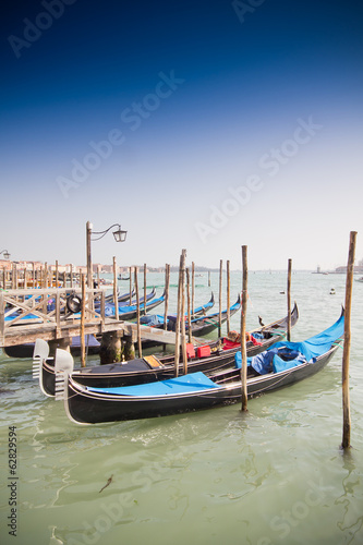 Venice, Italy with gondolas