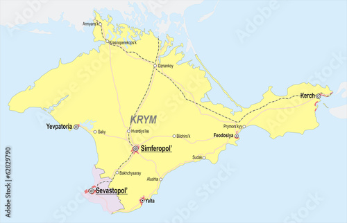 map of Crimea