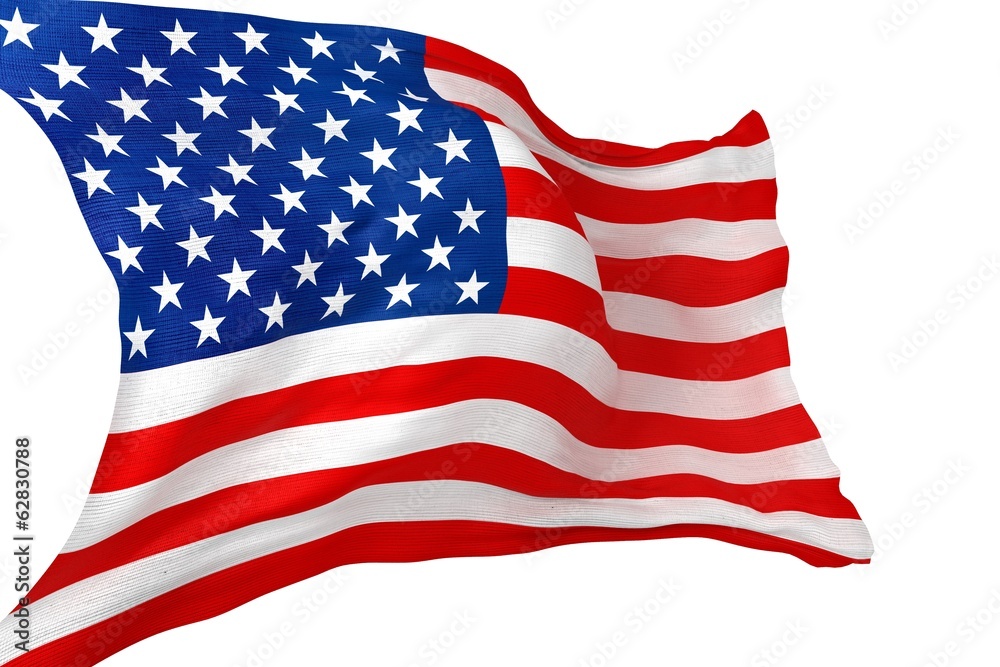 Fototapeta premium United States Flag Isolated