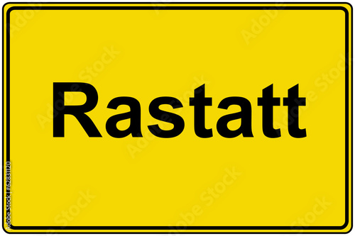 Ortsschild Rastatt