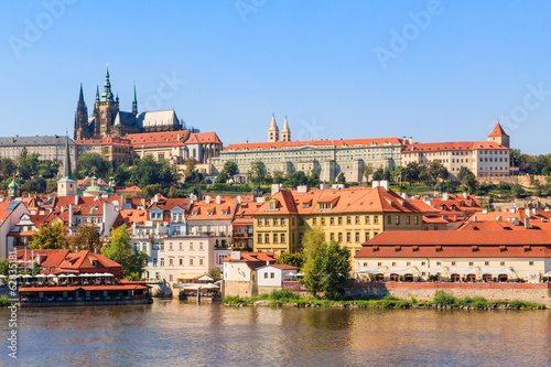 View on Hradcany and Prague castle with St. Vitus cathedral photo