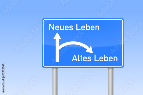verkehrszeichen viereckig altes leben neues leben I