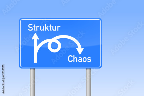 verkehrszeichen viereckig chaos struktur I