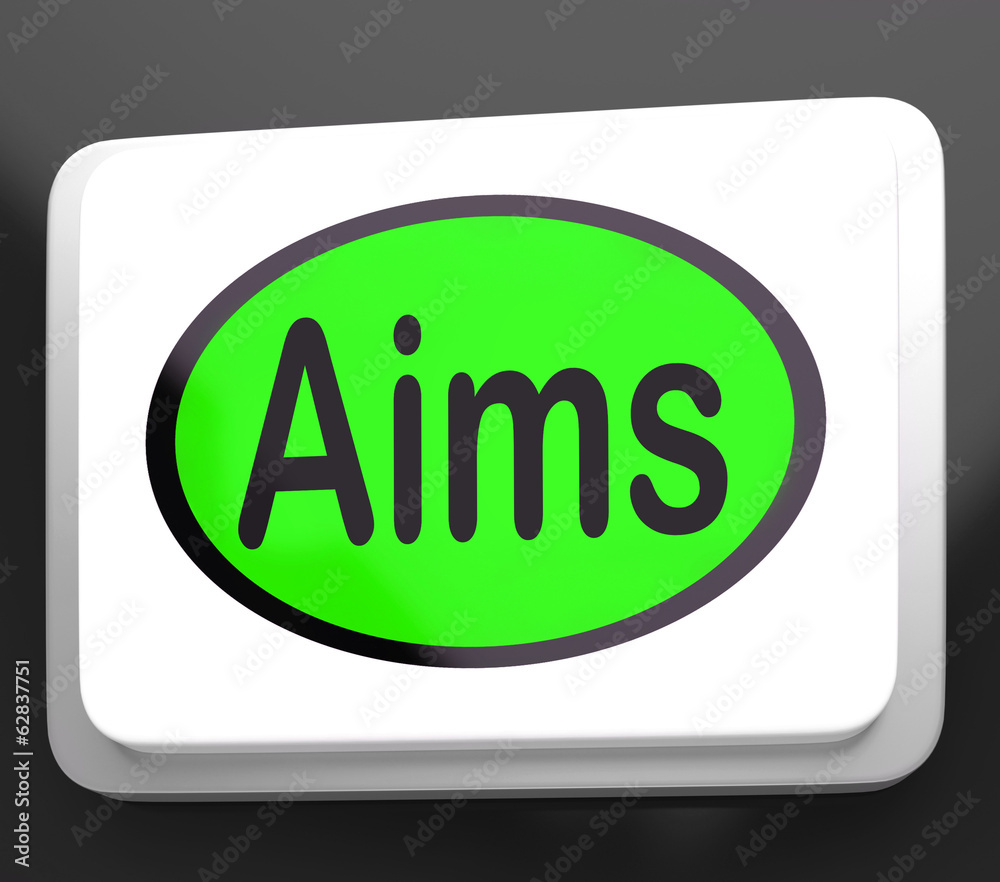 Aims Button Shows Targeting Purpose And Aspiration Aims Button Shows Targeting Purpose And Aspiration