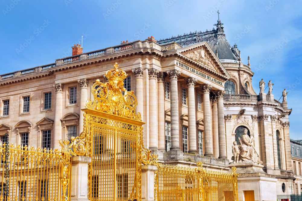 Obraz premium Versailles Castle. Famous Royal Chapel . Paris.