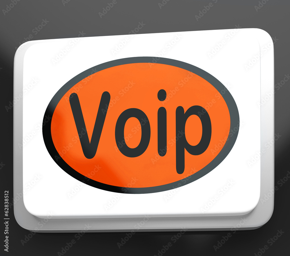 Voip Button Means Voice Over Internet Protocol Or Broadband Tele Voip Button Means Voice Over Internet Protocol Or Broadband Tele