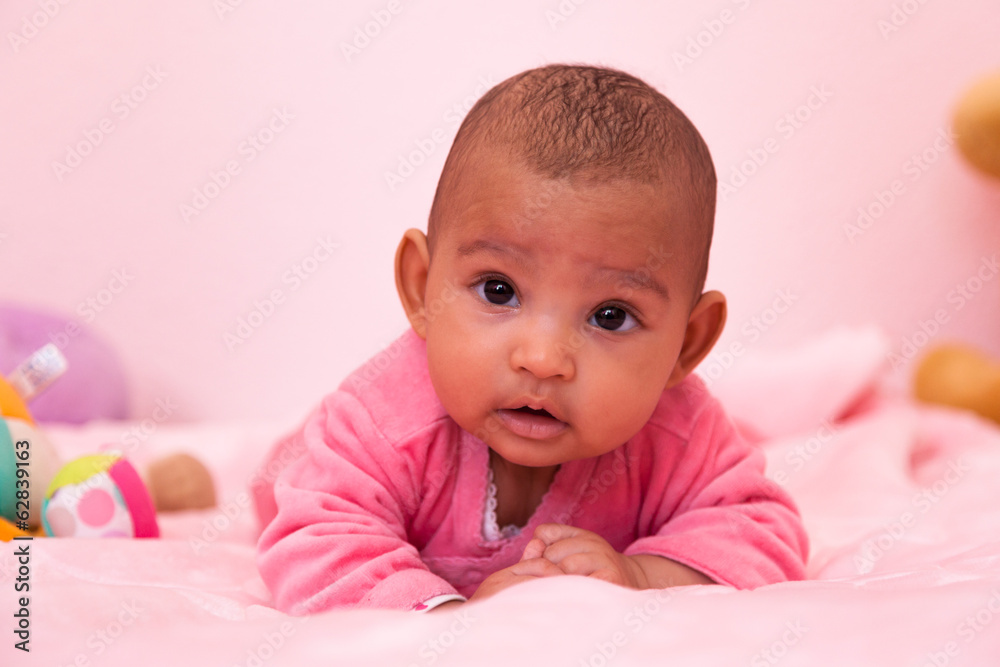 Adorable little african american baby girl - Black people Adorable little african american baby girl - Black people