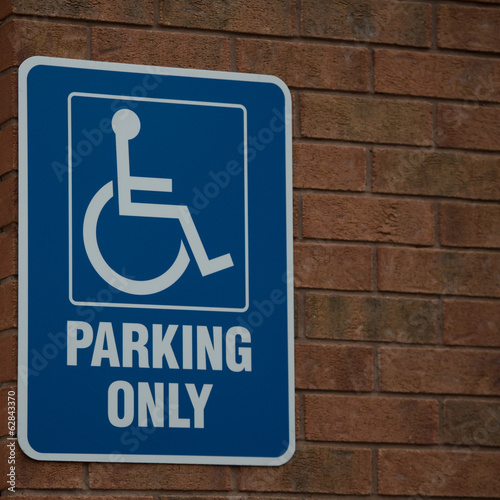 Disability Parking Only Sign