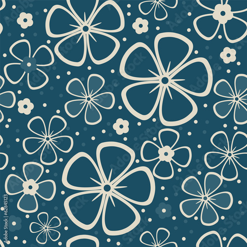 Floral abstract background, seamless