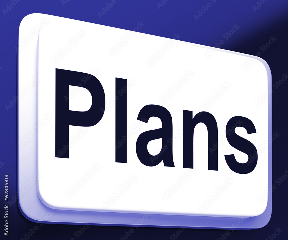 Plans Button Shows Objectives Planning And Organizing Plans Button Shows Objectives Planning And Organizing