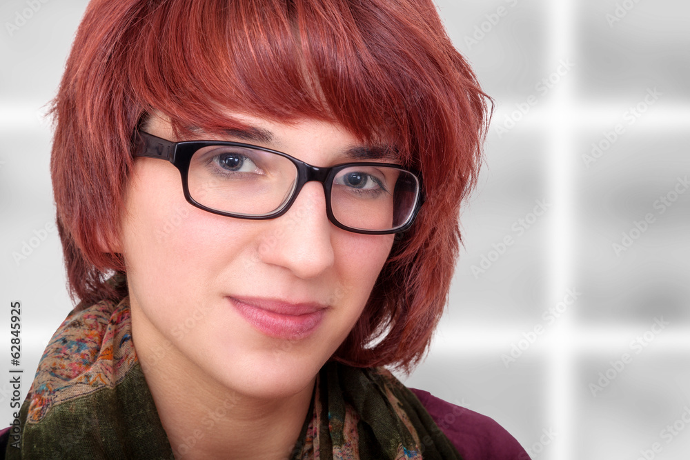 Fashionable woman with glasses Fashionable woman with glasses