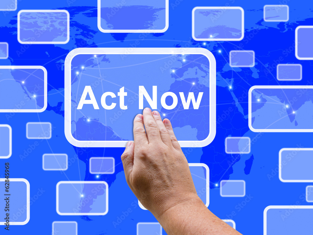 Act Now Touch Screen Shows Inspired Activity Act Now Touch Screen Shows Inspired Activity