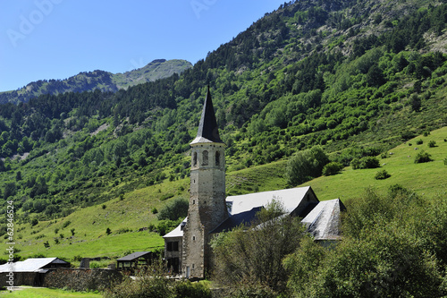 Romanesque church in the valley of Aran, Spain