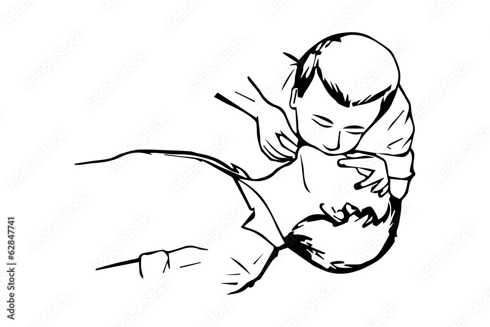 Vecteur Stock Mund-zu-Mund-Beatmung Vektor | Adobe Stock