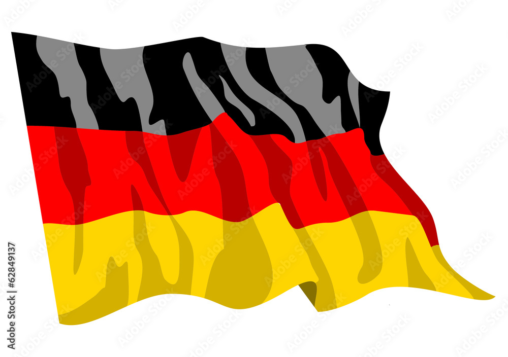 Naklejka premium Deutschlandfahne