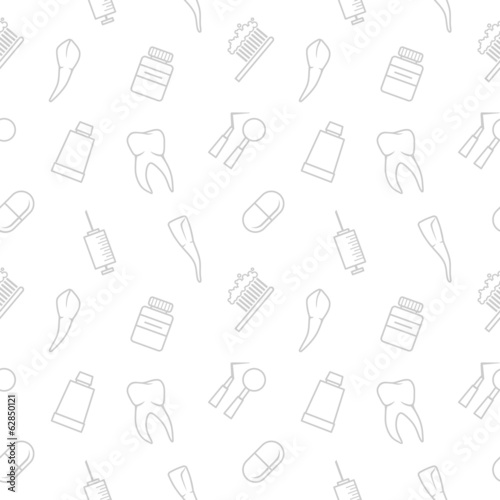 Seamless teeth pattern