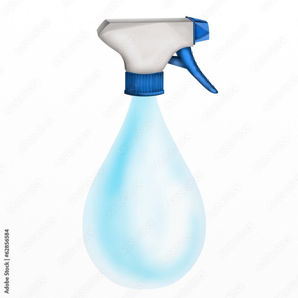 goccia d'acqua con spruzzino Stock Illustration