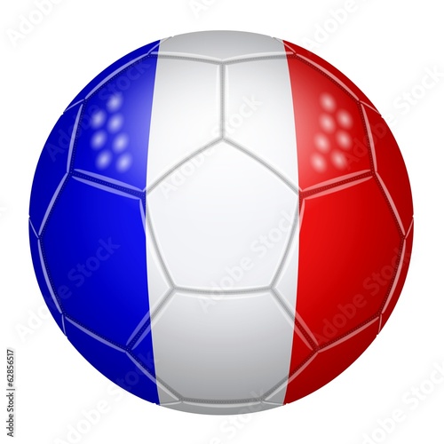 Ballon de football aux couleurs de la France
