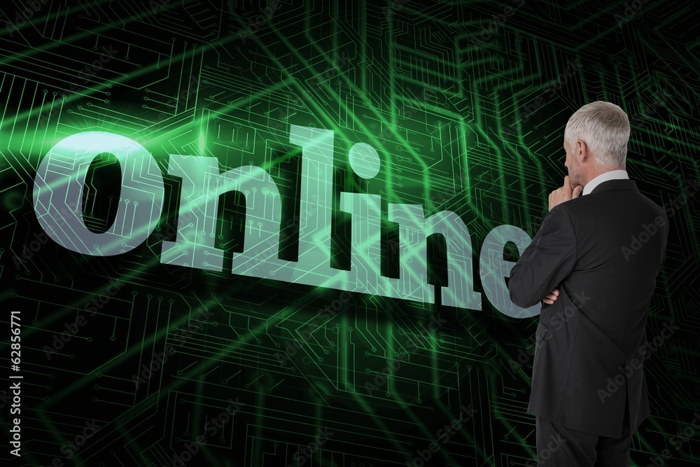 Online against green and black circuit board Online against green and black circuit board