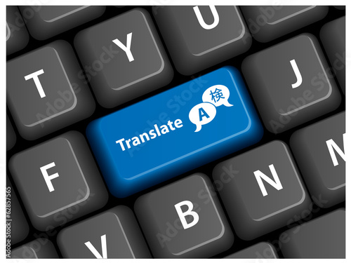 TRANSLATION KEY ON VECTOR KEYBOARD 
