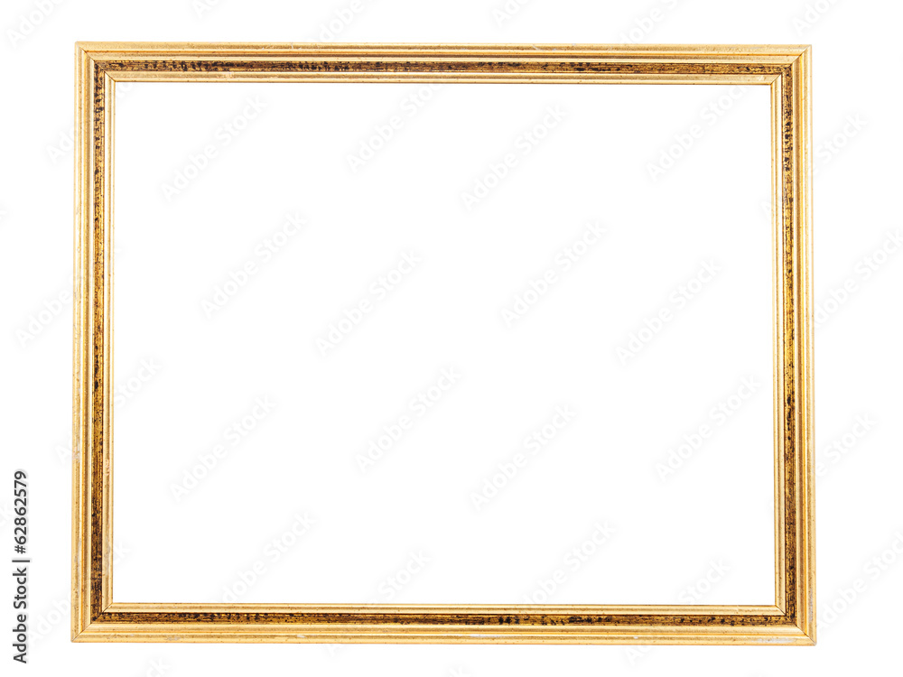 Classic wooden frame isolated on white background Classic wooden frame isolated on white background