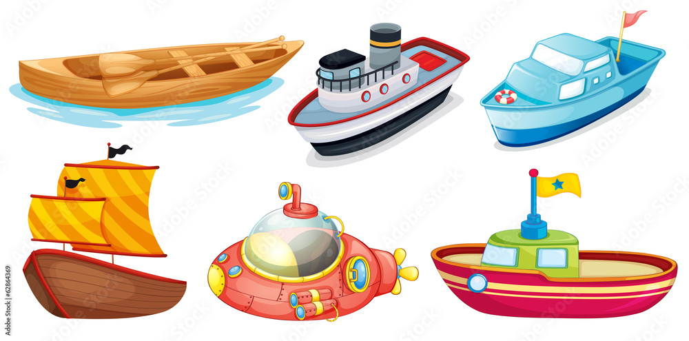 Obraz premium Different boat designs