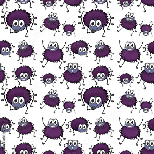 Seamless design with spiders