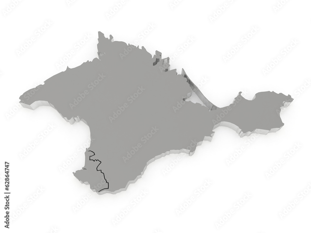 Map of Crimea.