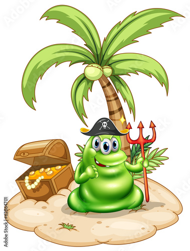 A pirate monster in the island