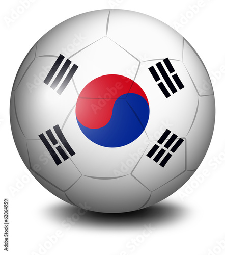 A ball with the flag of South Korea Free Download A ball with the flag of South Korea - GFXLoad