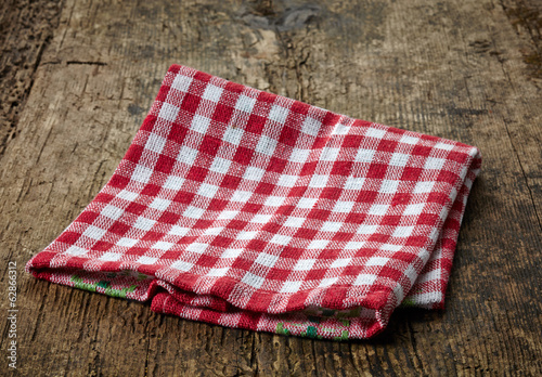 red cotton napkin