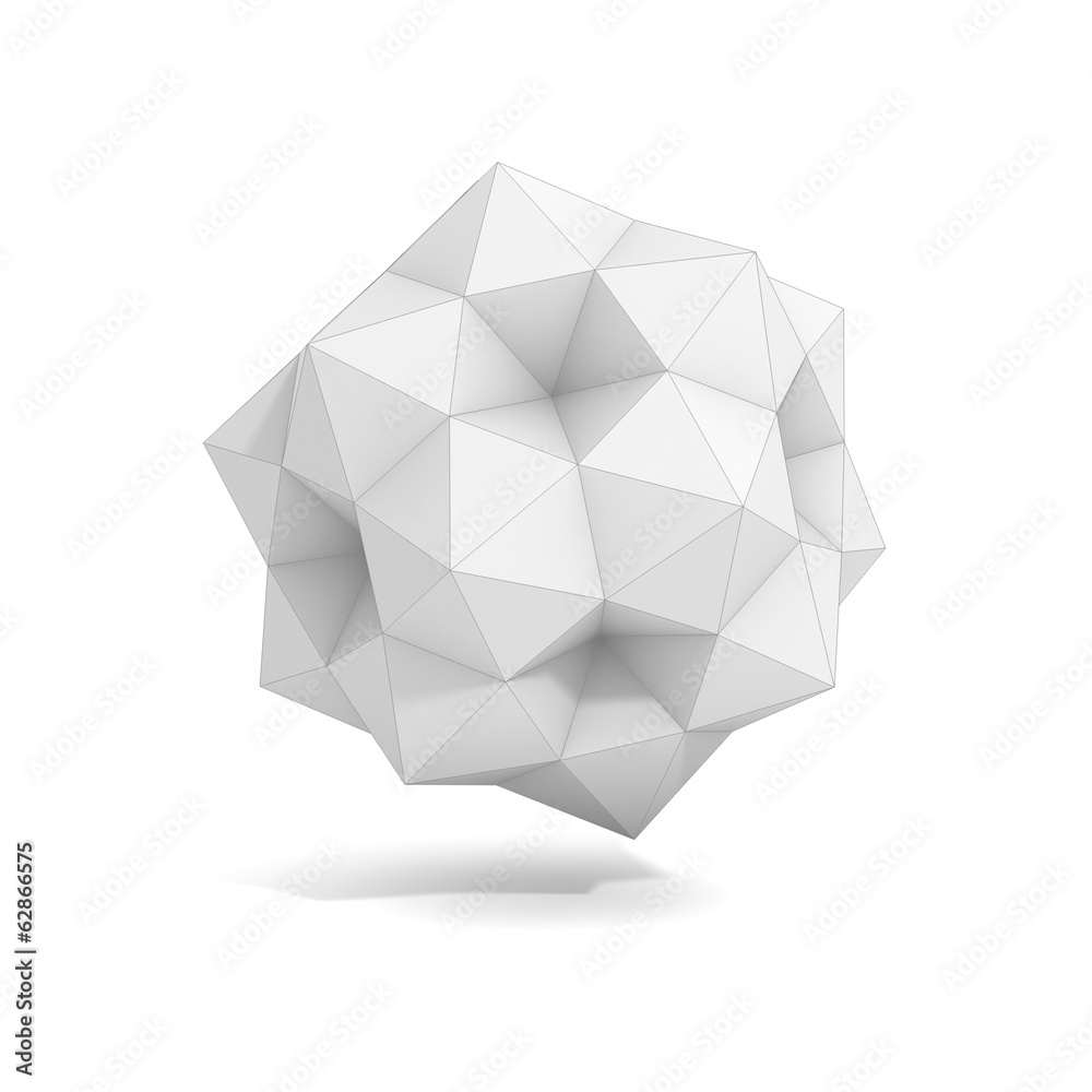 abstract geometric 3d object, polyhedron variations set abstract geometric 3d object, polyhedron variations set