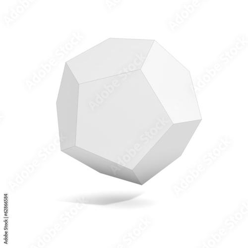 abstract geometric 3d object, polyhedron variations set