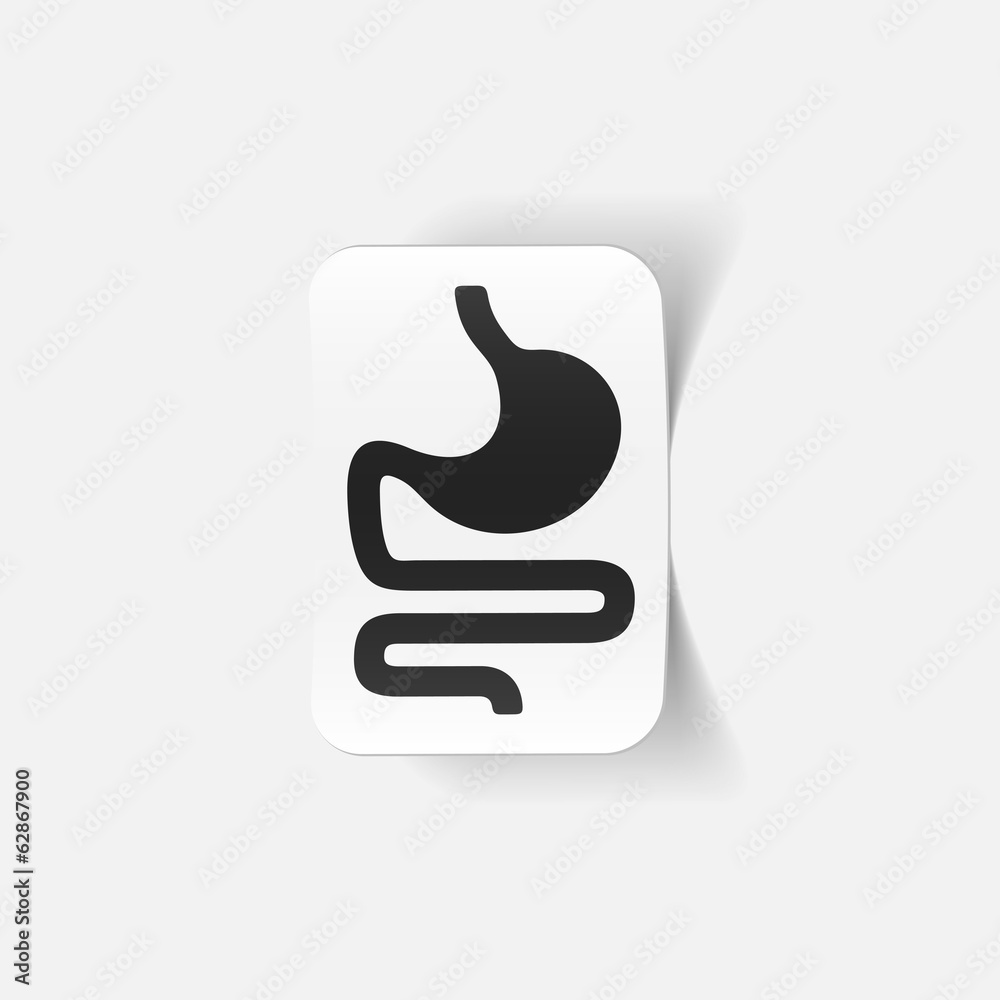 realistic design element: stomach, medical realistic design element: stomach, medical