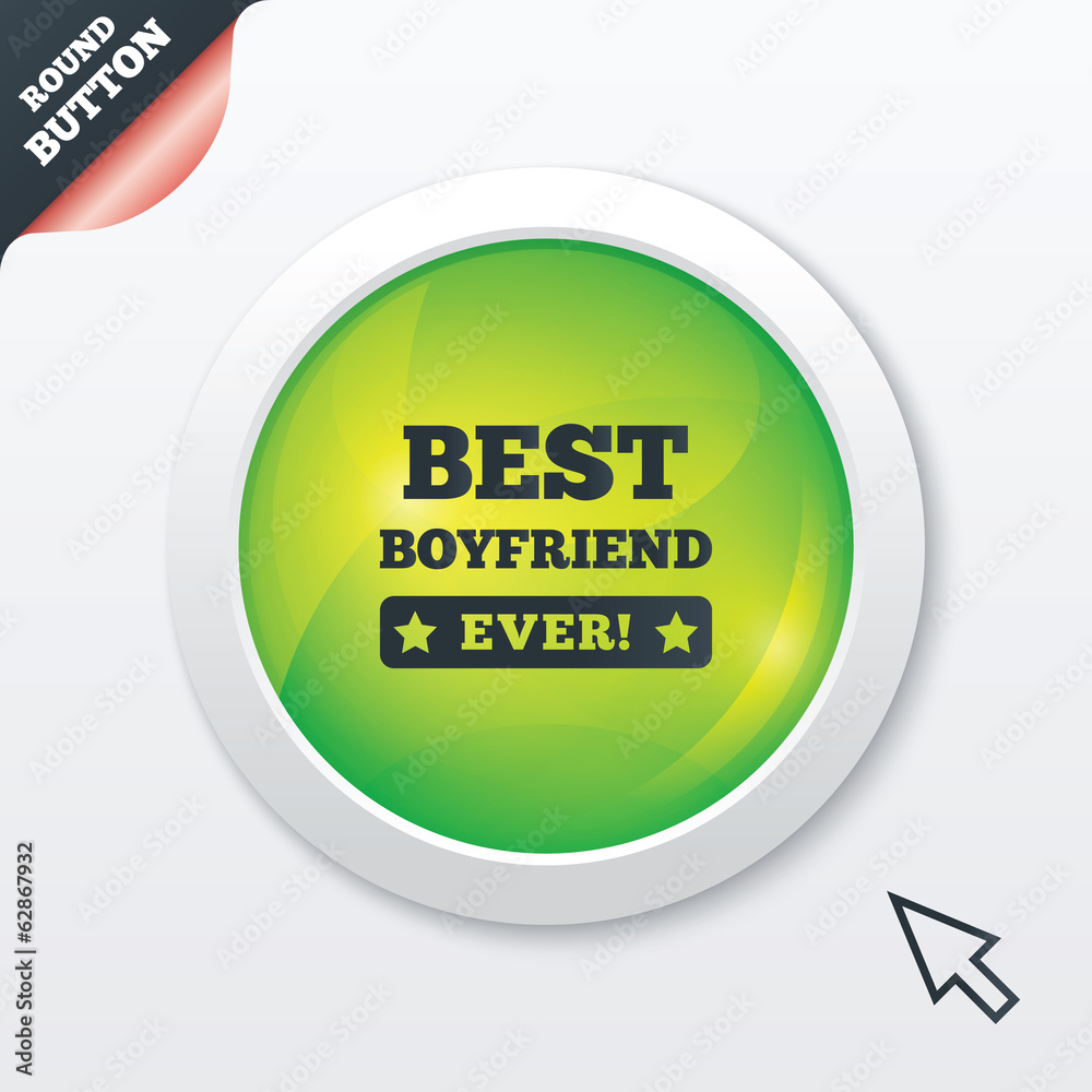 Best boyfriend ever sign icon. Award symbol. Best boyfriend ever sign icon. Award symbol.