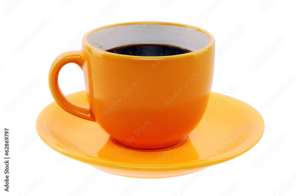 Obraz premium orange cup and saucer
