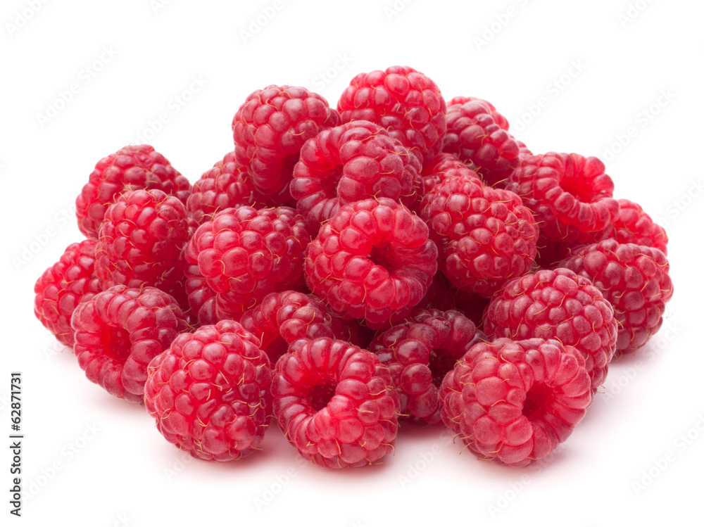 Sweet raspberry isolated on white background cutout Sweet raspberry isolated on white background cutout