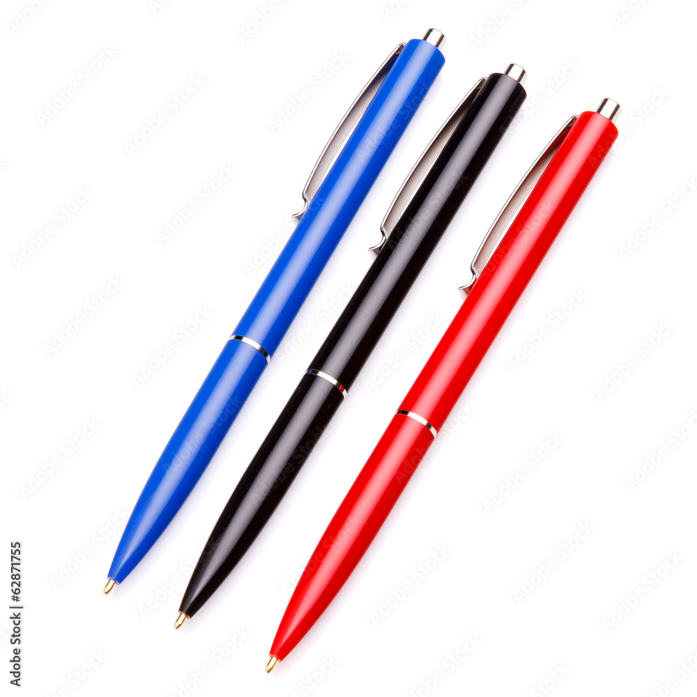 Ballpoint pen isolated on white background cutout Ballpoint pen isolated on white background cutout