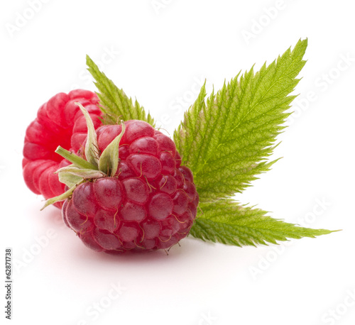 Sweet raspberry isolated on white background cutout