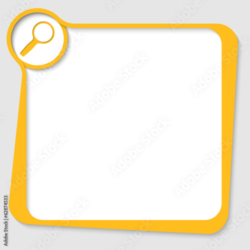 yellow text box for any text with magnifier