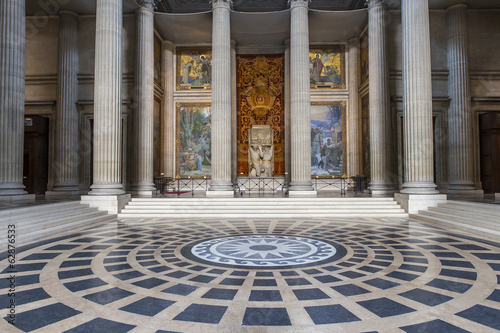 interiors of Pantheon necropolis, Paris, France photo