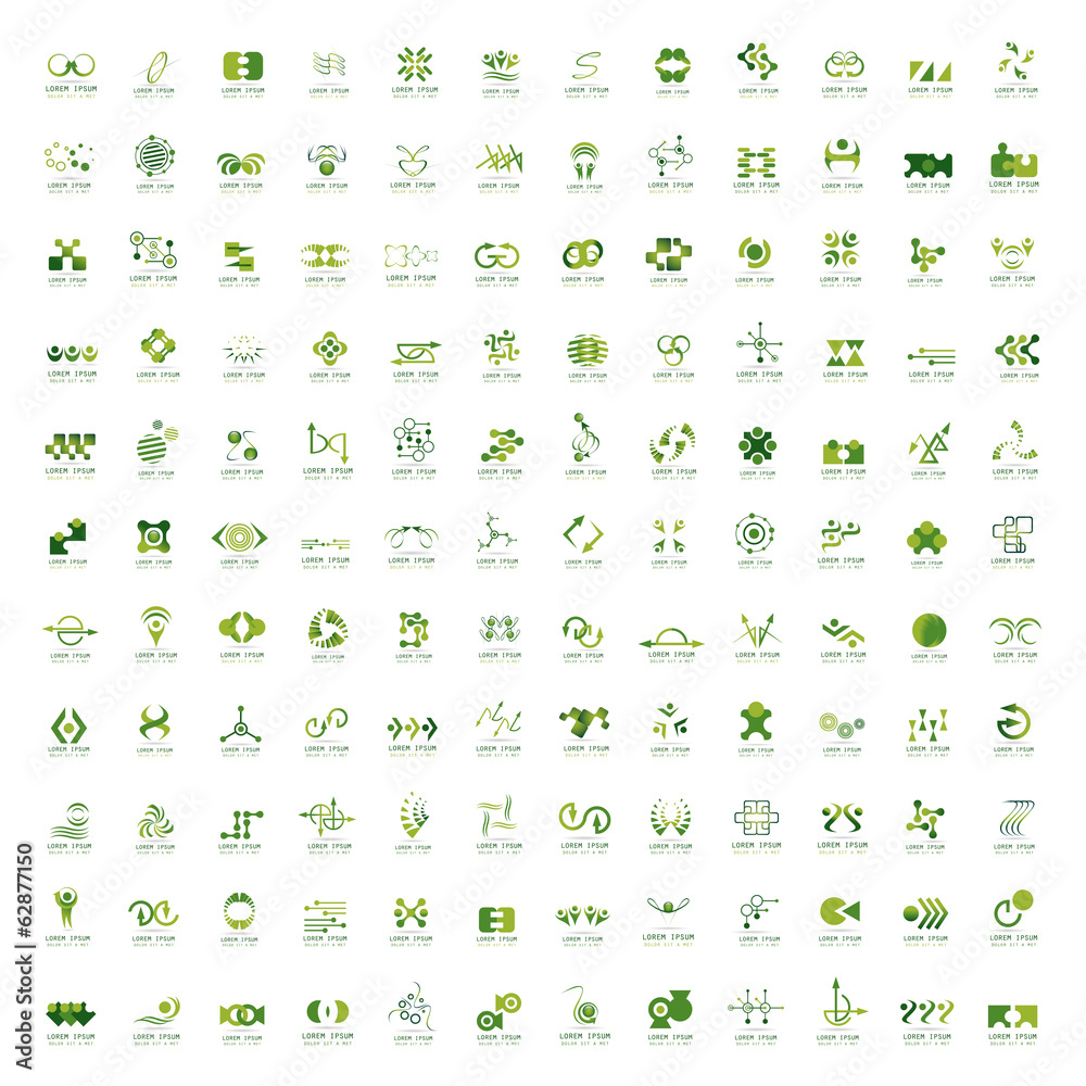 Naklejka premium Business Icons Set - Isolated On White Background