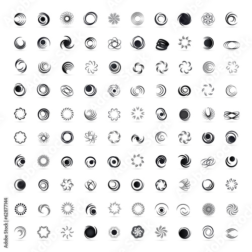 Unusual Icons Set - Isolated On White Background