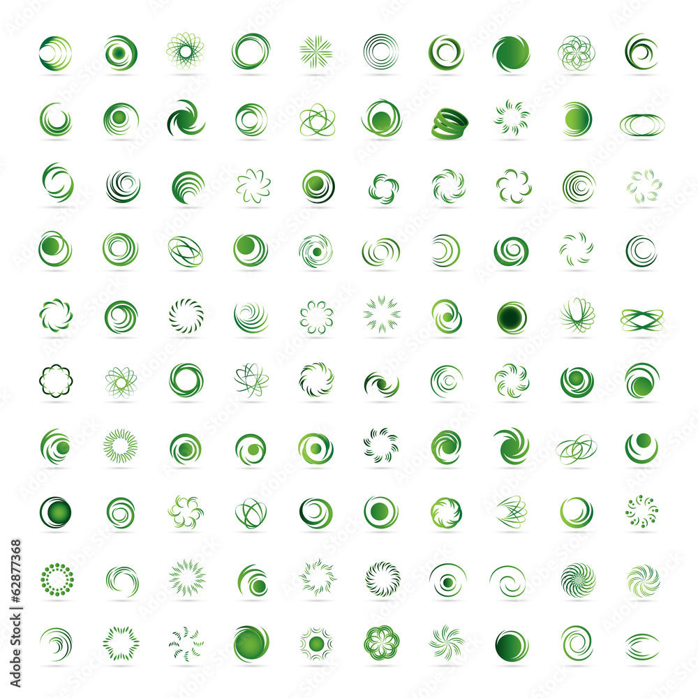 Unusual Icons Set - Isolated On White Background Unusual Icons Set - Isolated On White Background