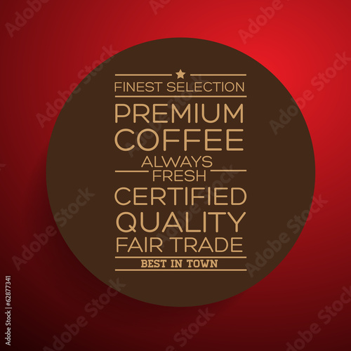 Coffee Label vector